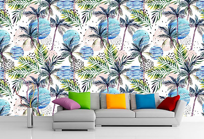 Fototapeta Tropical palm trees 14052